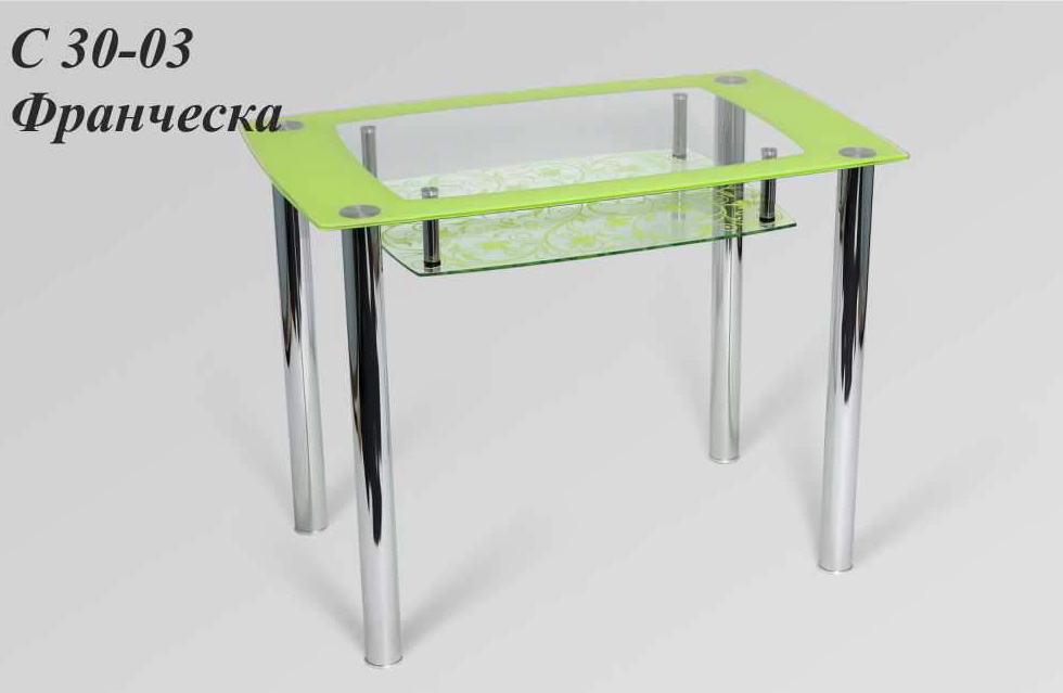 Стол обеденный стеклянный С 30-03 Франческа купить в Минске