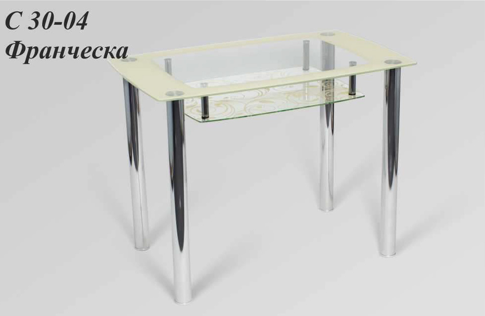 Стол обеденный стеклянный С 30-04 Франческа