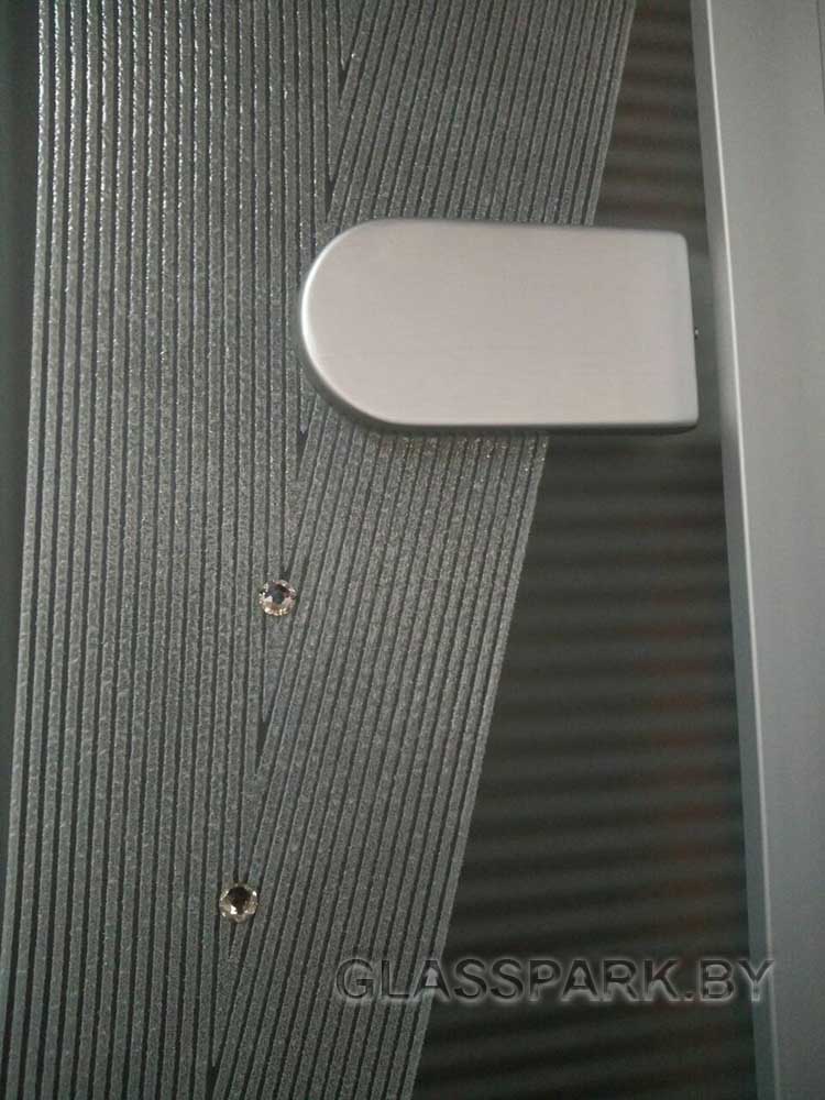 Стеклянные двери в алюминиевой коробке Z,L-образной_2